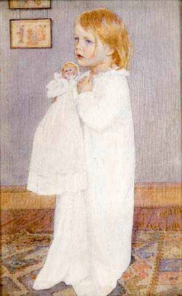 Artwork Title: Portrait of a Child (Clara B. Fuller, the artists' daughter)