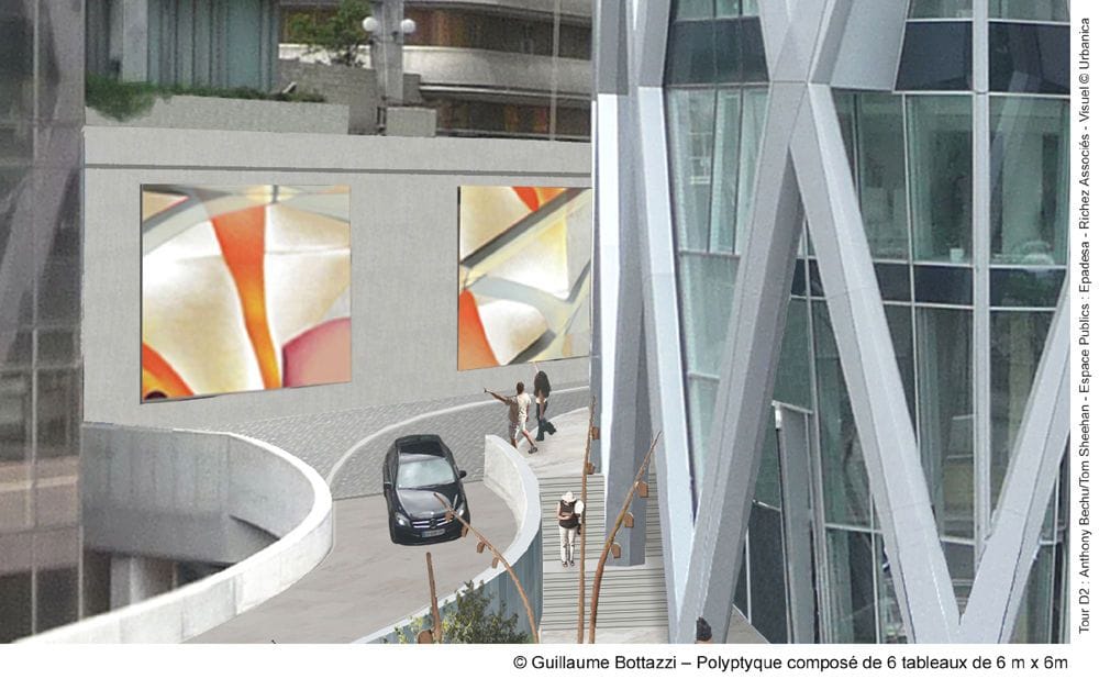 Artwork Title: 215 m² painting in Paris la Defense