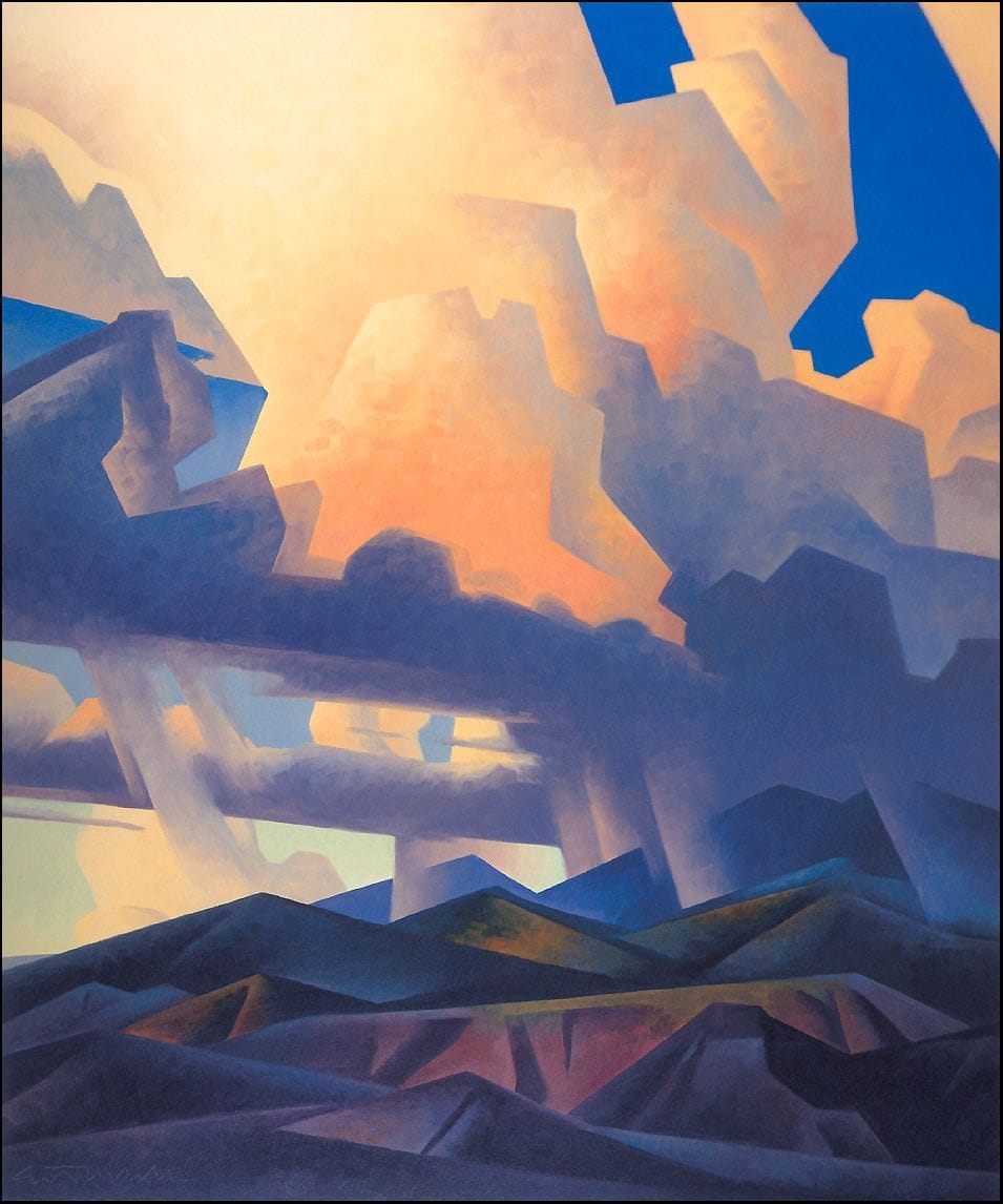 Artwork Title: Rain on the Sangre De Cristos