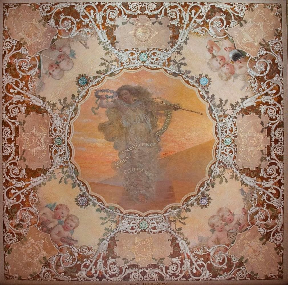 Artwork Title: Panel 3, Light of Excellence (Orange), The Spectrum of Light