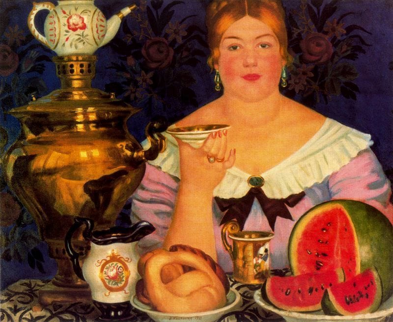Artwork Title: Merchant's Wife Drinking Tea