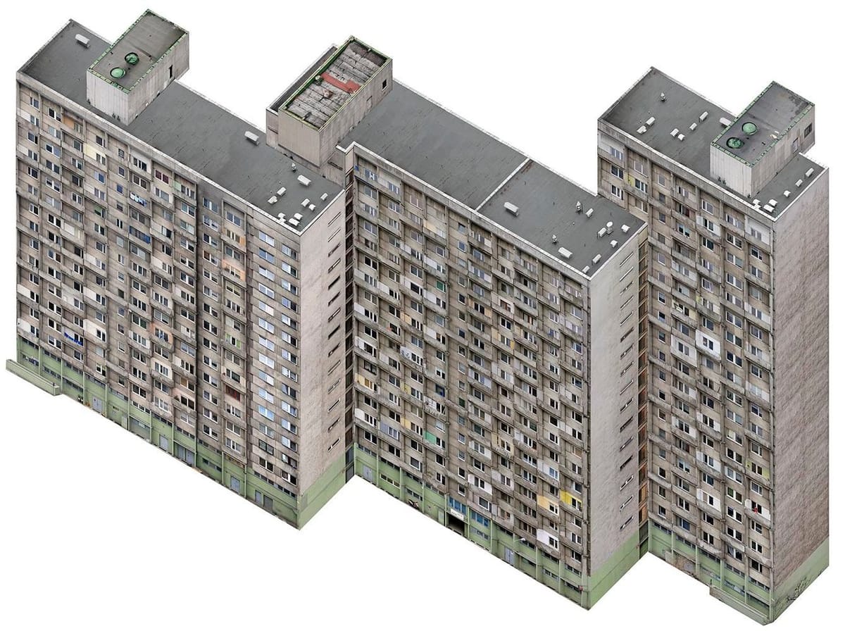 Artwork Title: Axonometric Housing Estate. Manhattan