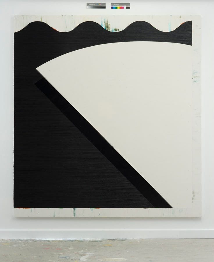 Artwork Title: Stage Right, (Black Horizontal with Shadowed Swipe)