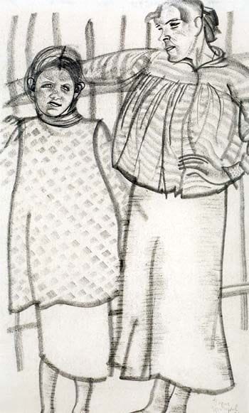 Artwork Title: Two Female Figures