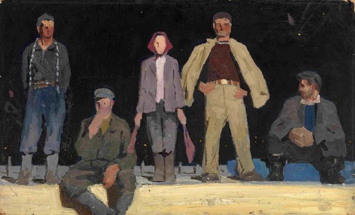 Artwork Title: The Builders of Bratsk