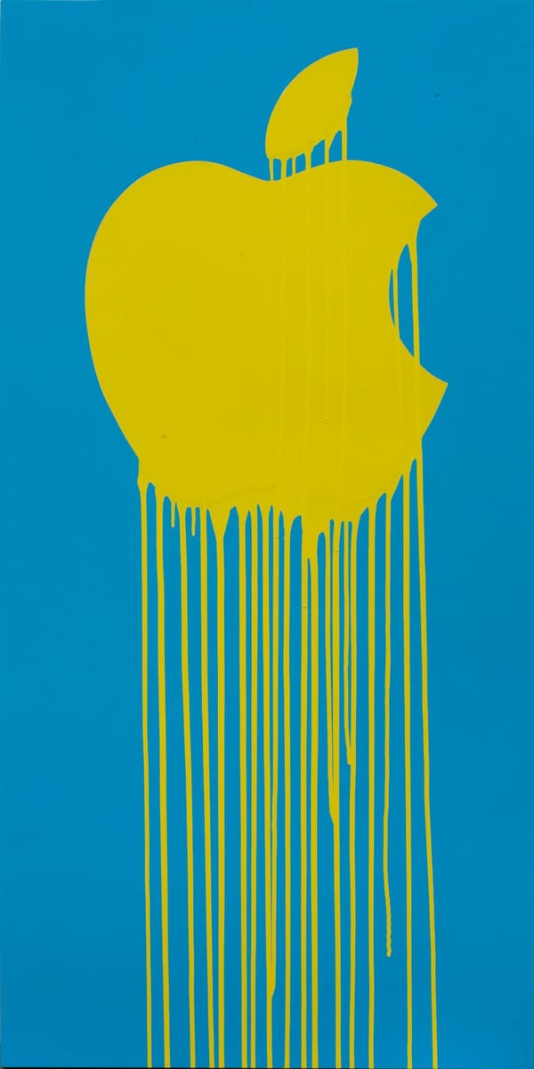 Artwork Title: Liquidated Apple - Blue