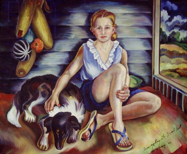 Artwork Title: Summertime with Sis and Soot