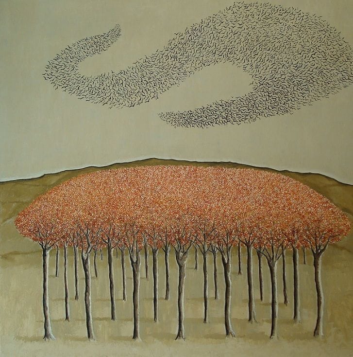 Artwork Title: Orchard with Bords