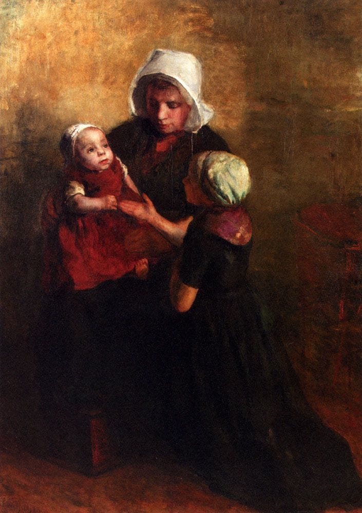 Artwork Title: Playing With Little Sister