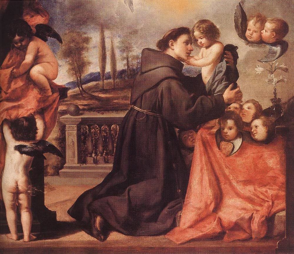 Artwork Title: St. Anthony of Padau With Christ Child