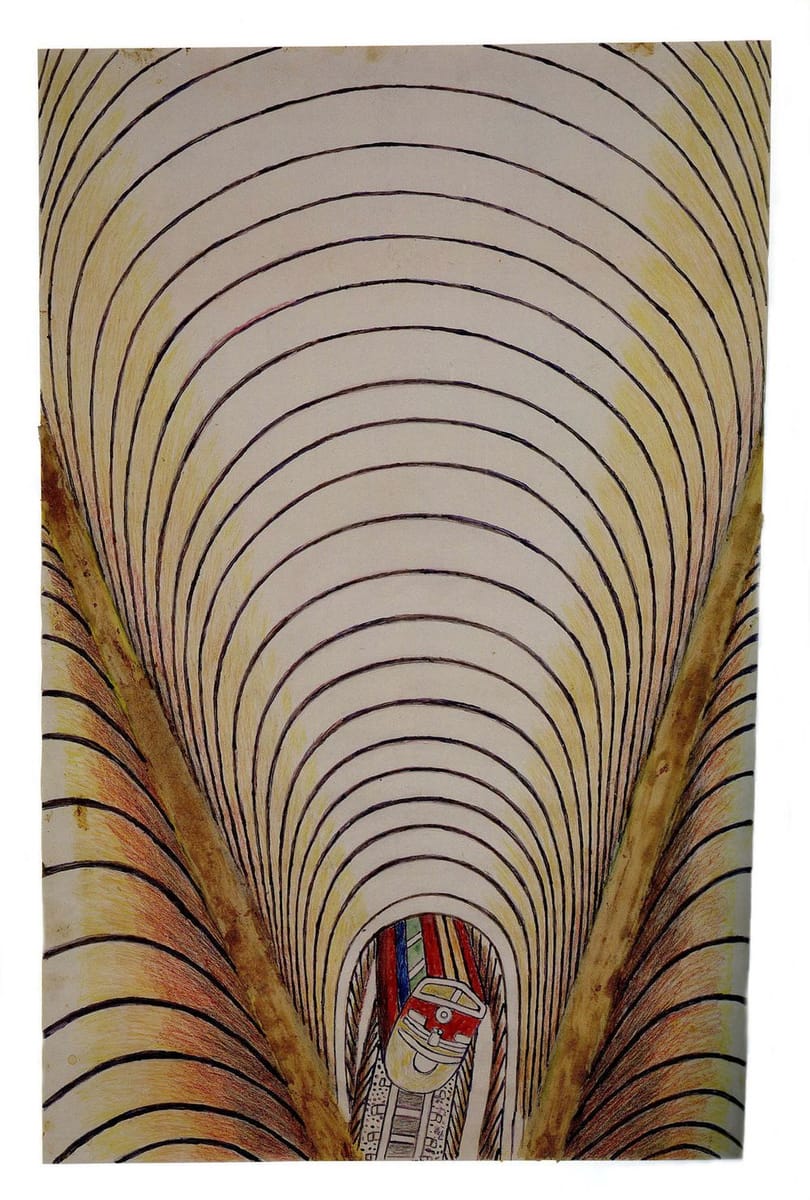 Artwork Title: Untitled (Train and Tunnel), c