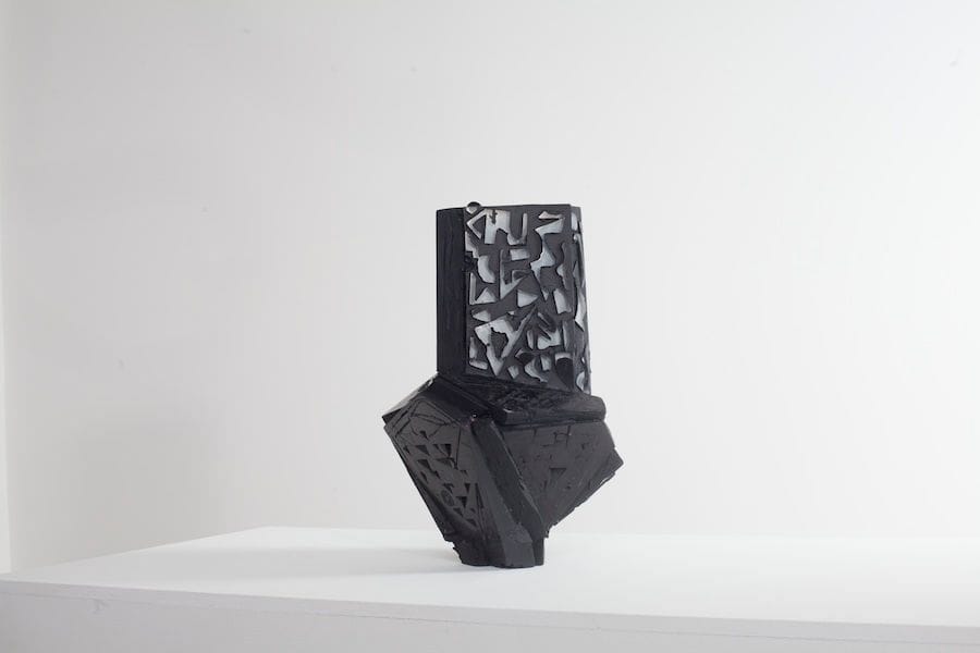 Artwork Title: Black Relief Vessel