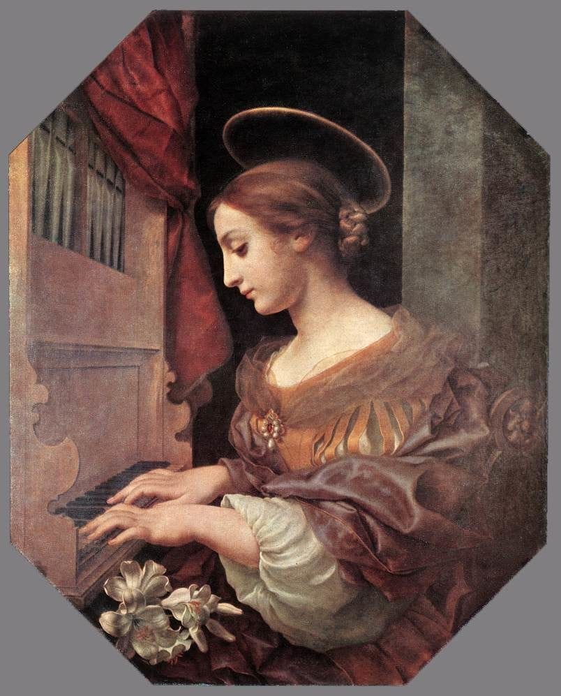 Artwork Title: St Cecilia At The Organ