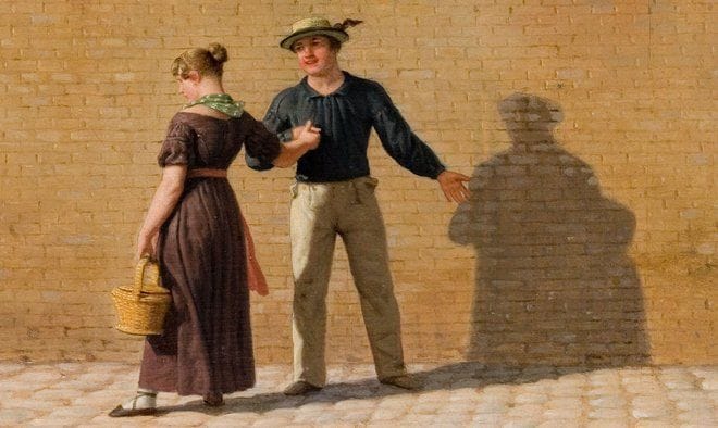 Artwork Title: Sailor Taking Leave of His Girlfriend