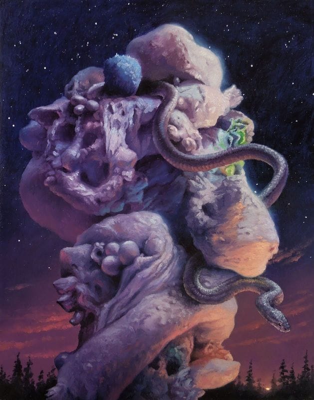 Artwork Title: Snake Gardener by Starlight