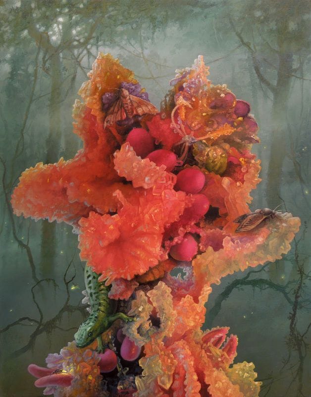 Artwork Title: Glow Gardener with Moths