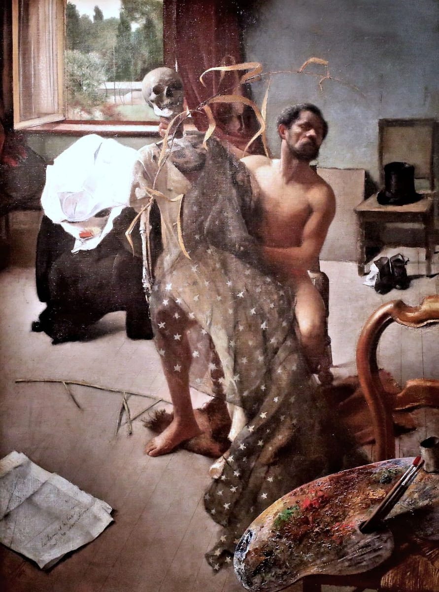Artwork Title: Intérieur d’atelier (le Beau et le laid sont des conventions)