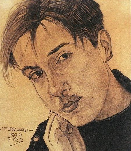 Artwork Title: Self Portrait with Hand