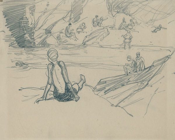 Artwork Title: Women on the Rocks, or Bathers
