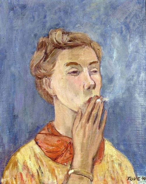 Artwork Title: Self Portrait, Smoking
