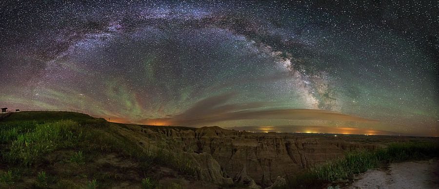 Artwork Title: Pinnacles Overlook At Night