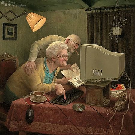 Artwork Title: Meegaan met de tijd 1 (Keeping Up with the Times 1)