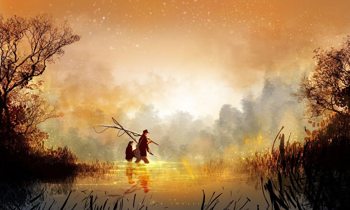 Artwork Title: River crossing