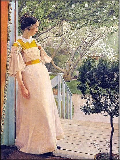 Artwork Title: In the Garden Doorway, The Artist's Wife