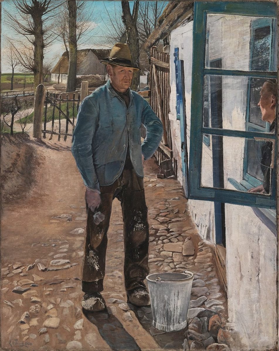 Artwork Title: The Lime Man, the Old House is Refurbished
