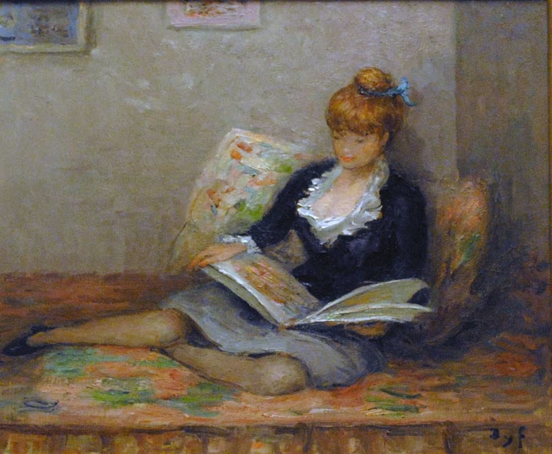 Artwork Title: Claudine à la Lecture