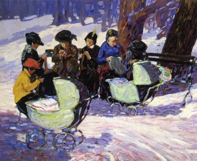 Artwork Title: Knitting for the Soldiers: High Bridge Park
