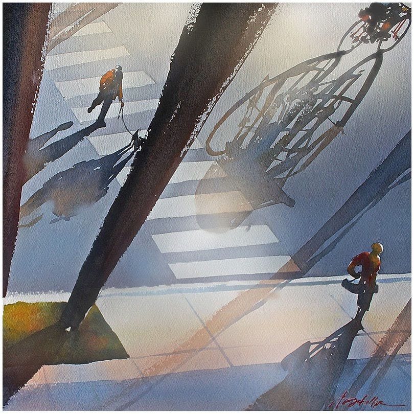 Artwork Title: From the Terrace - Los Angeles