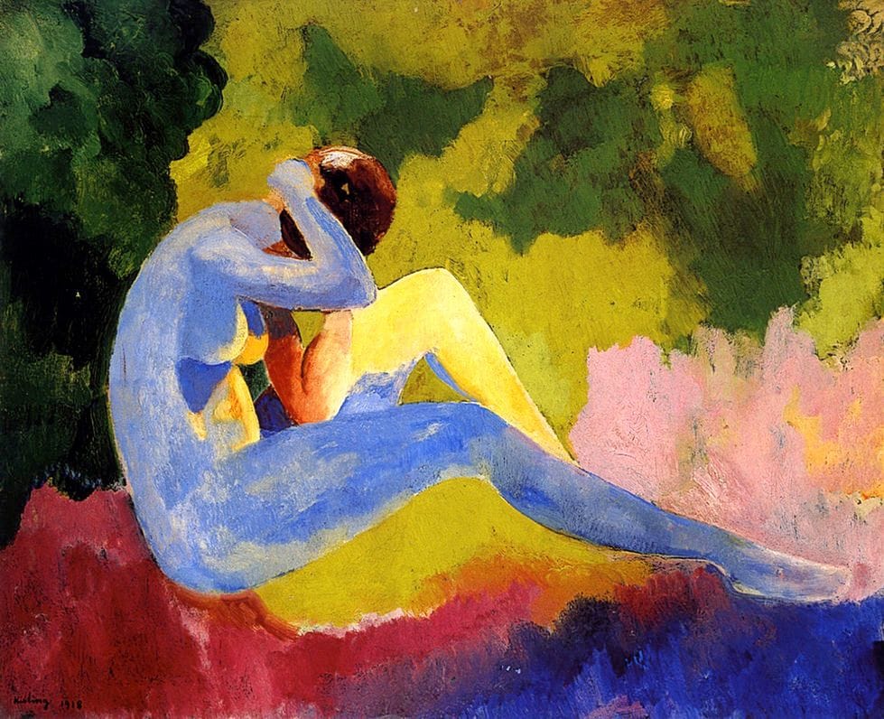 Artwork Title: Nude in a Landscape
