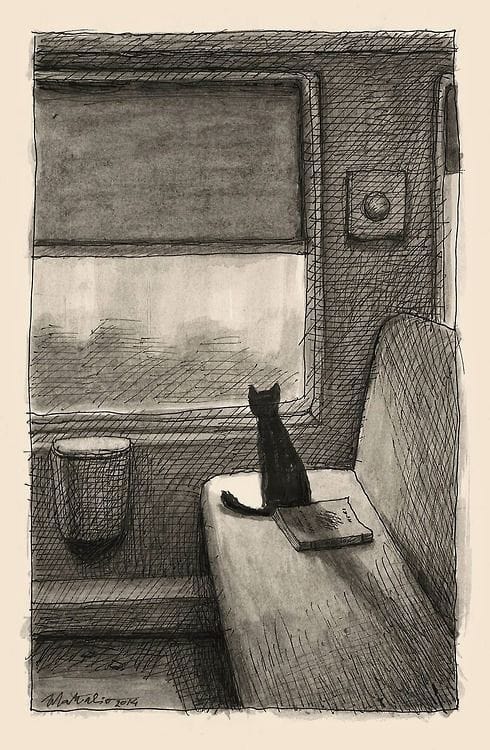 Artwork Title: Trainy Day