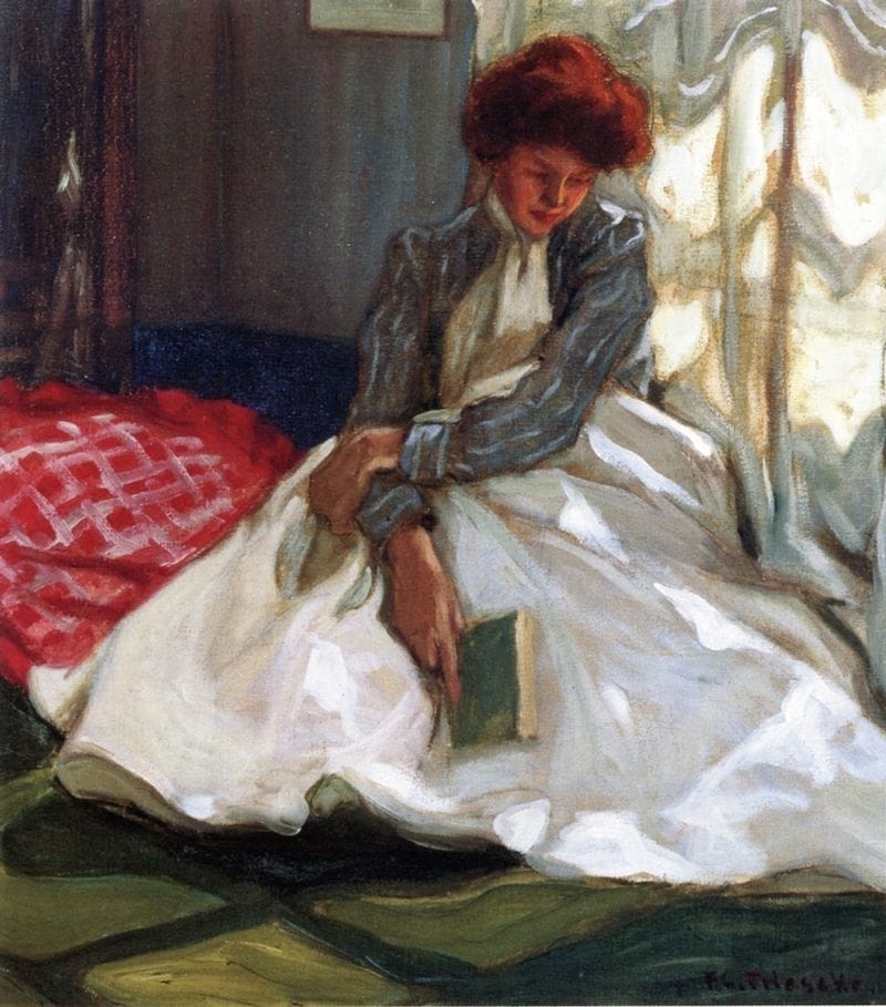 Artwork Title: Woman with A Book