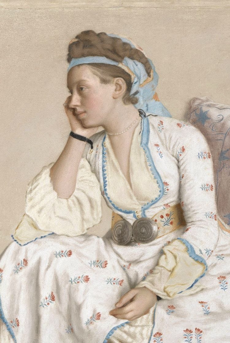 Artwork Title: Portrait of the artist’s wife, Marie Fargues, in Turkish dress