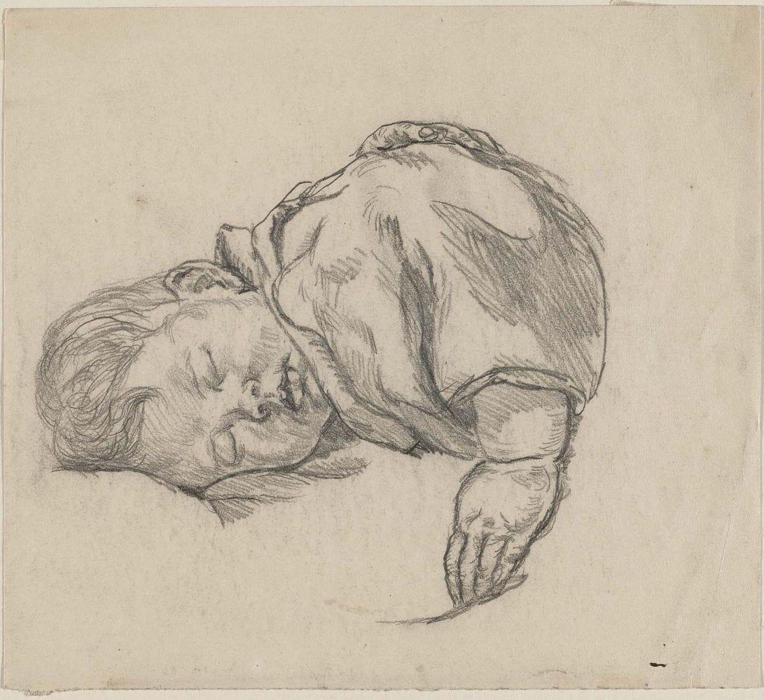 Artwork Title: The Artist's Son, Sleeping