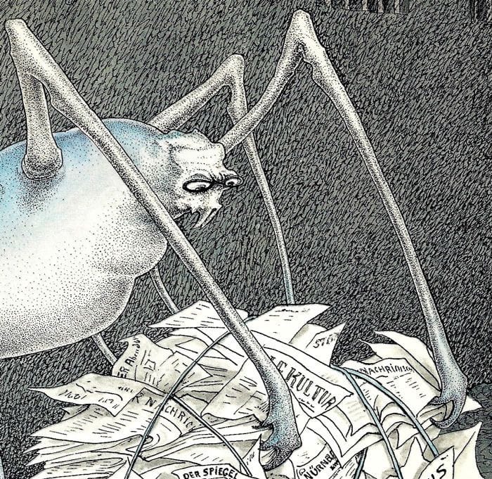 Artwork Title: Spinne mit Maulkorb (Muzzled Spider)