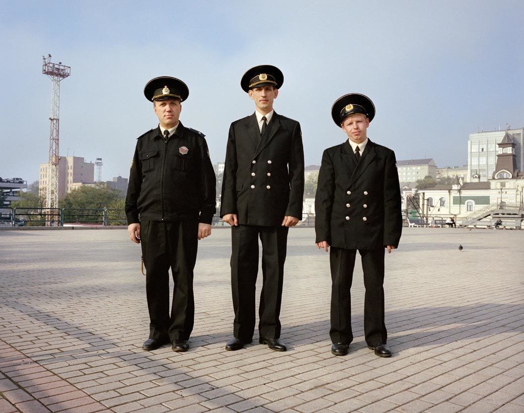 Artwork Title: Port officials, Vladivostok