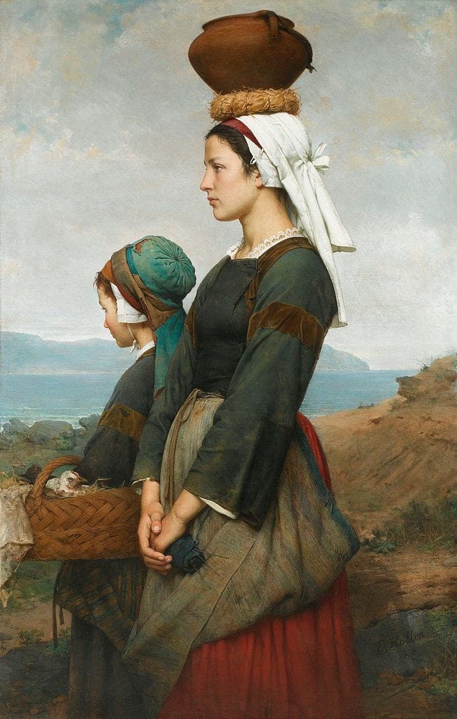 Artwork Title: Le Chemin du Marché, Finistère (Path to the market)