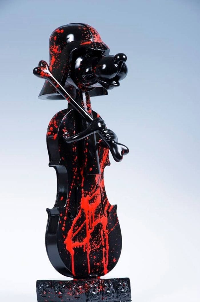 Artwork Title: Violin darth vader dog