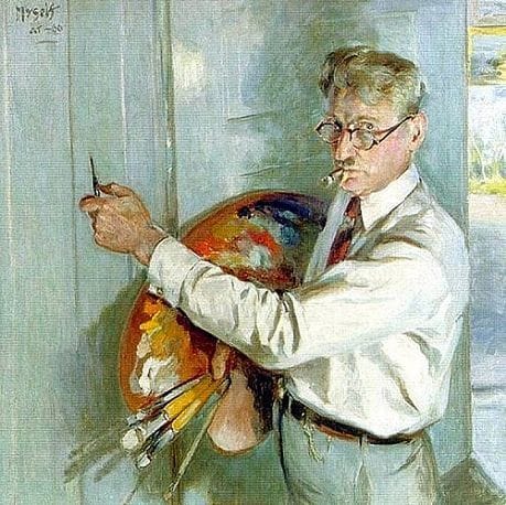 Artwork Title: Self Portrait,, Myself at 66