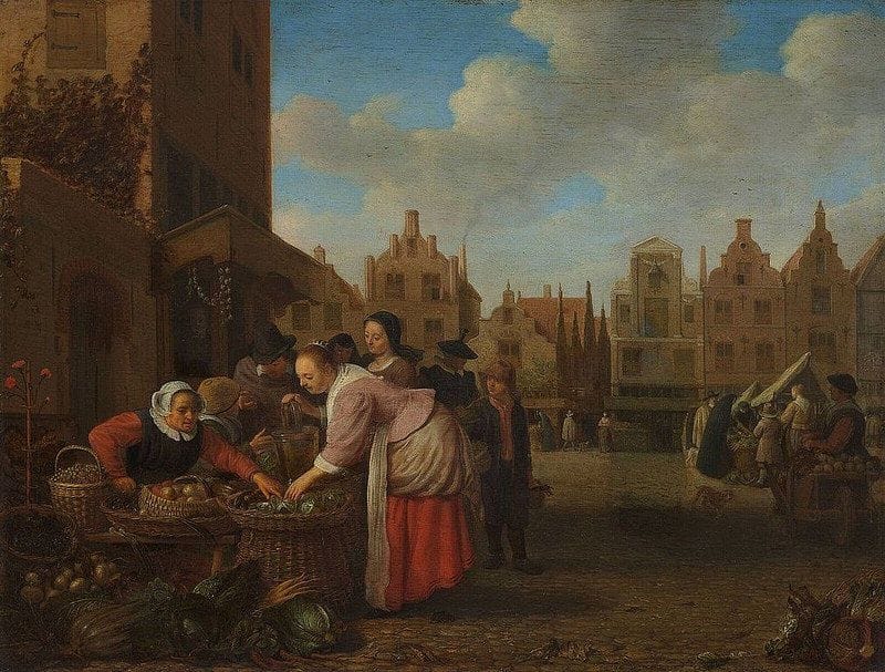 Artwork Title: The Grote Markt in Rotterdam