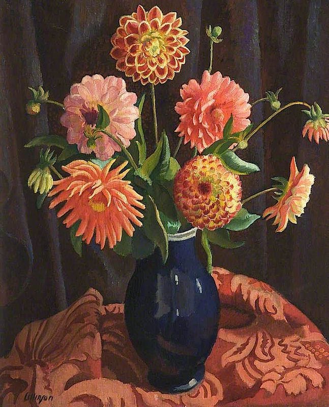 Artwork Title: Dahlias
