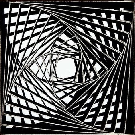 Artwork Title: Struttura doppia a quadrati ruotati