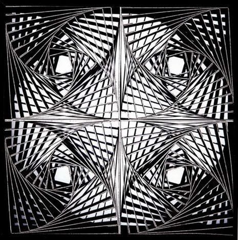 Artwork Title: Struttura doppia a quadrati ruotati