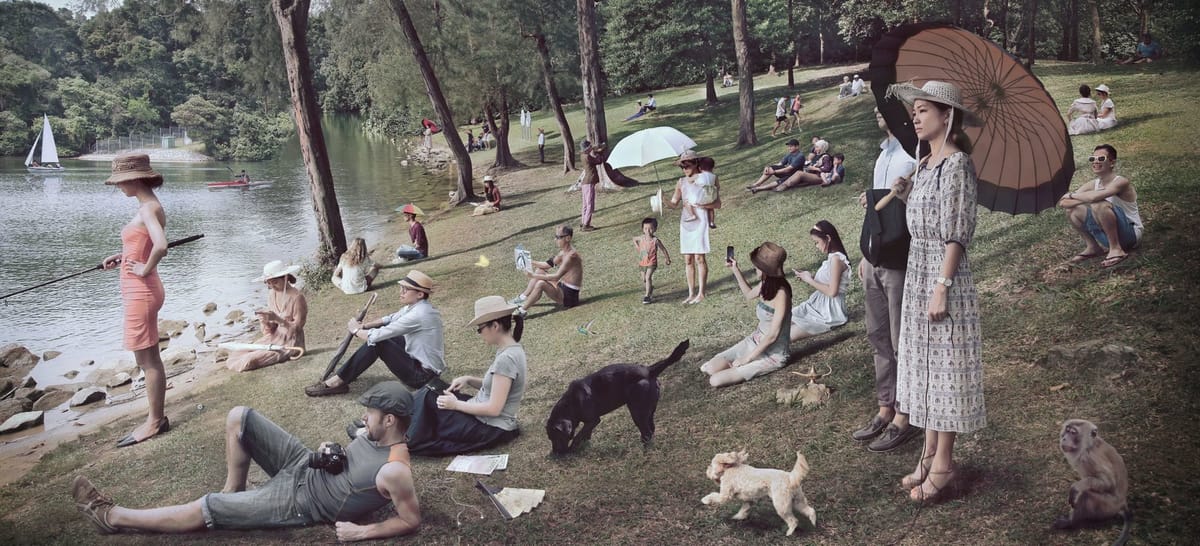 Artwork Title: Sunday Afternoon on the Island of Singapore