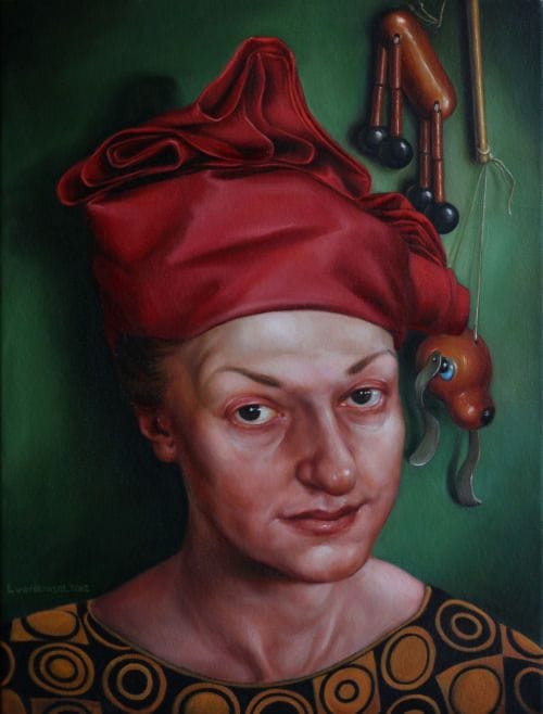 Artwork Title: Self Portrait with Head Scarf