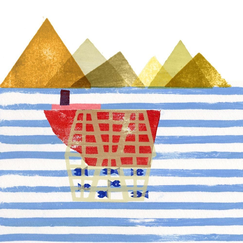 Artwork Title: Pesca y dunas