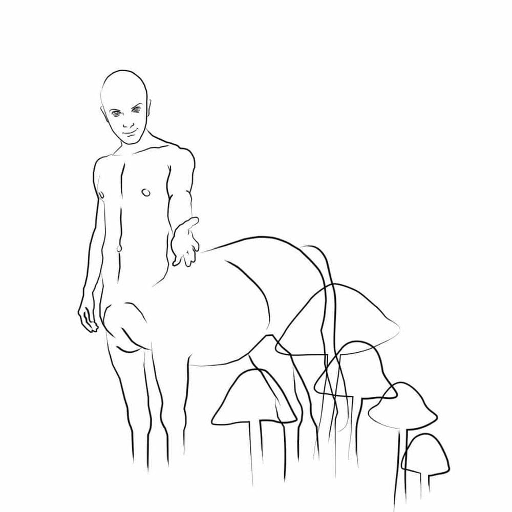 Artwork Title: Black & White drawings // Untitled